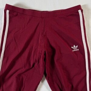 Adidas Athletic Track Pants Women's Size Small Side Stripes Maroon Pants‎